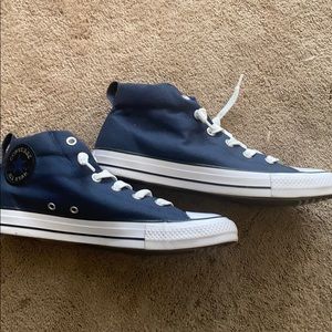 Blue all star converse